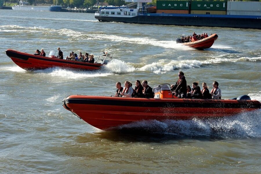 Rotterdam: RIB Speedboat Sightseeing Cruise - The run to Schiedam and the SS Rotterdam