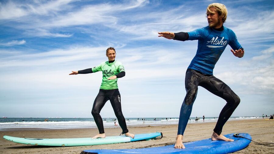 Scheveningen Beach: 2-Hour Surf Experience for Adults - Meeting the instructor at the blue Aloha building