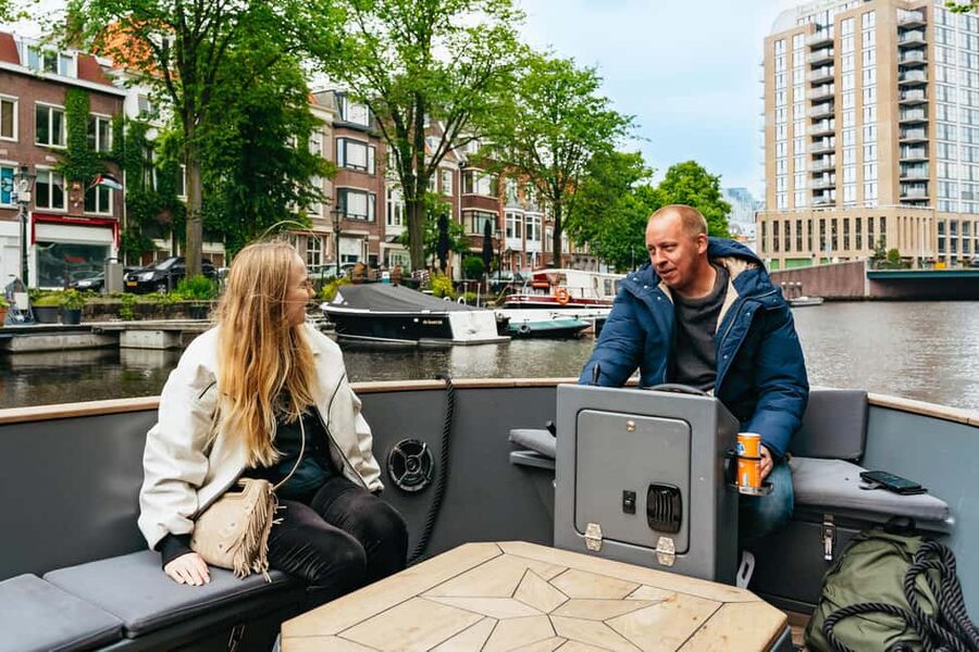 The Hague: Canal Cruise with music from local artists - Ducking under The Hague’s low bridges