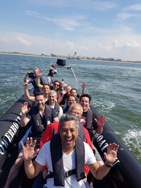 The Hague: Powerboat Tour Scheveningen - The coastal view between the turns