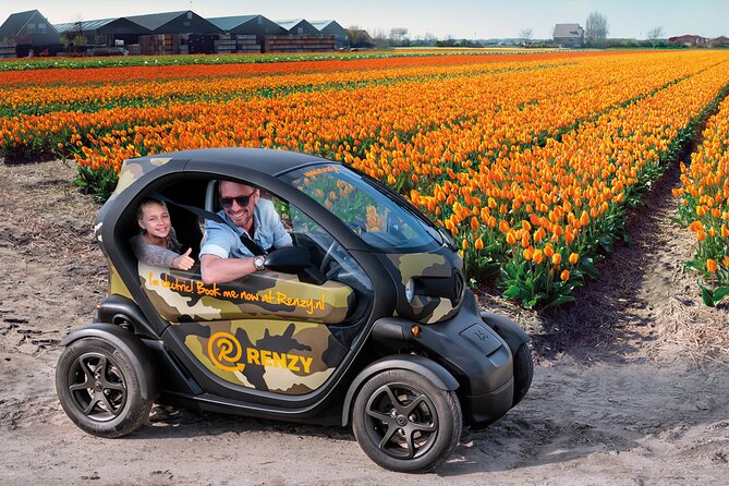Tulip Fields near Keukenhof - Self-Drive Audio Tour for 2 People - The Twizy ride: fun, exposed, and very compact
