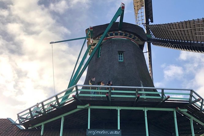 Windmill village Zaanse Schans from Amsterdam Central Station - The Juliana Bridge and the first windmill view