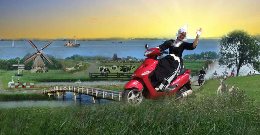 Zaanse Schans: Windmills, Clogs & Cheese by Electric Scooter - Starting in Wijdewormer with coffee and a test ride